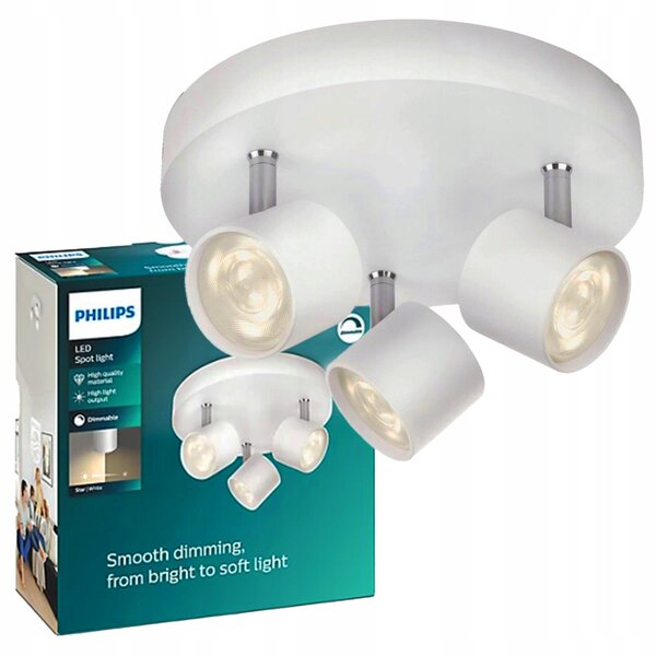 Stropní bodové svítidlo kulatý Philips bílé
