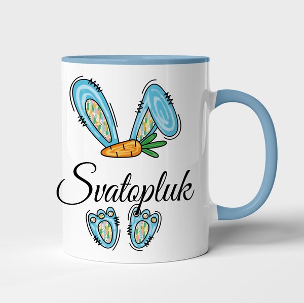 Velikonoční hrnek se jménem Svatopluk