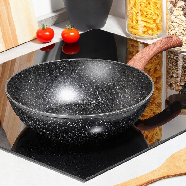 Vilde Granitová pánev wok BLACK&WOOD 28 cm