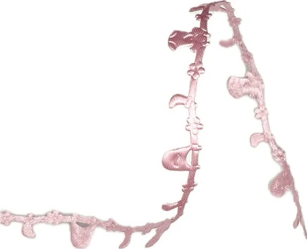 Stuha vysekávaná HELO GIRL růžová 10mm x 5m (15,- Kč/m)