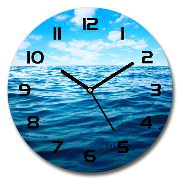 Skleněné hodiny kulaté Mořská voda pl_zso_30_c-f_104561146