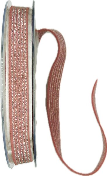 Ozdobná pruženka GUMMI PINK růžová 10mm x 6m (8,-Kč/m)