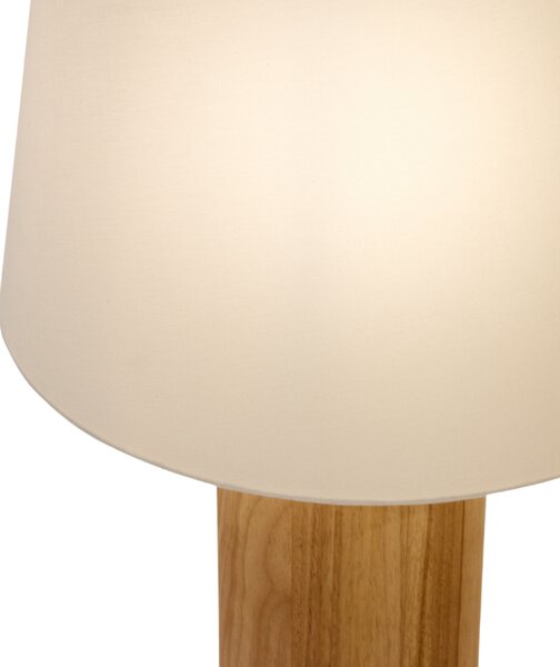 Kave Home Dřevěná stojací lampa Marga 110 cm