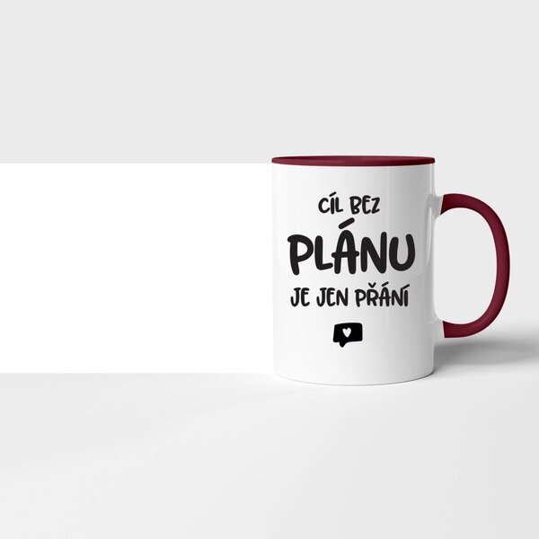 Hrnek Cíl bez plánů je jen přání