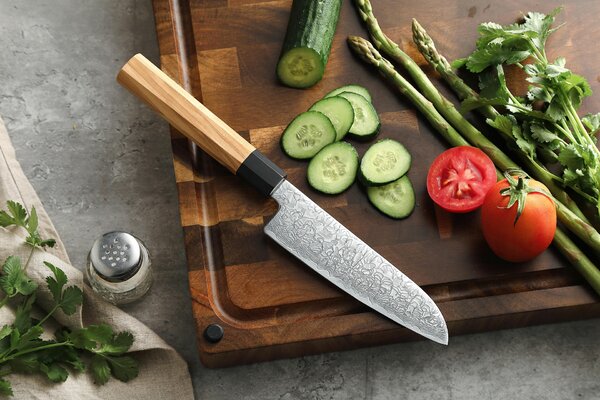 Santoku nůž XinZuo PM8O 5,5"