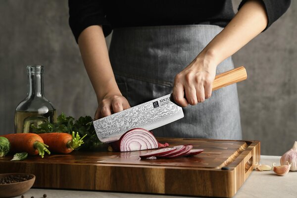 Nakiri nůž XinZuo PM8O 7"