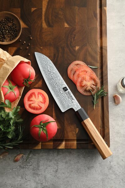 Santoku nůž XinZuo PM8O 7,5"
