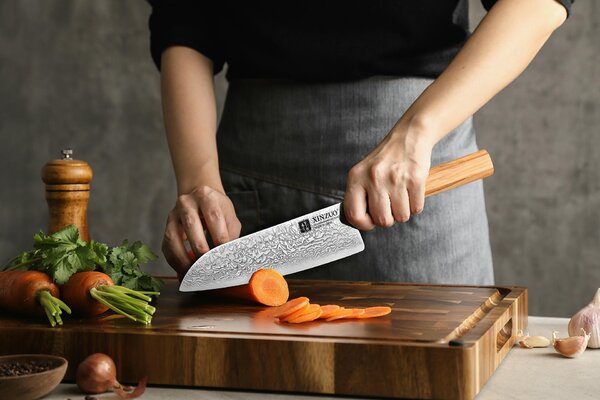 Santoku nůž XinZuo PM8O 7,5"