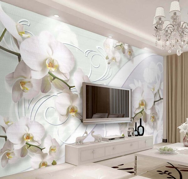 Fototapeta Jemné orchideje v jemných odstínech, Květinové fototapety, Populární fototapety, u04707 - Tapeko.co.cz