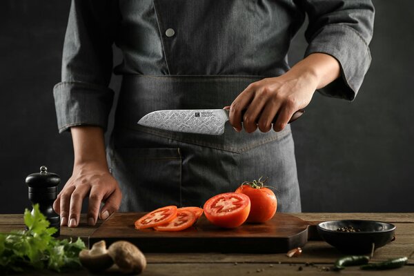 Santoku nůž XinZuo B46D 5,5"