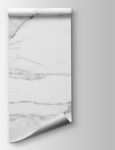 Fototapeta Bílý mramorový povrch s černými žilkami, Mramorové fototapety, Populární fototapety, u05404 - Tapeko.co.cz