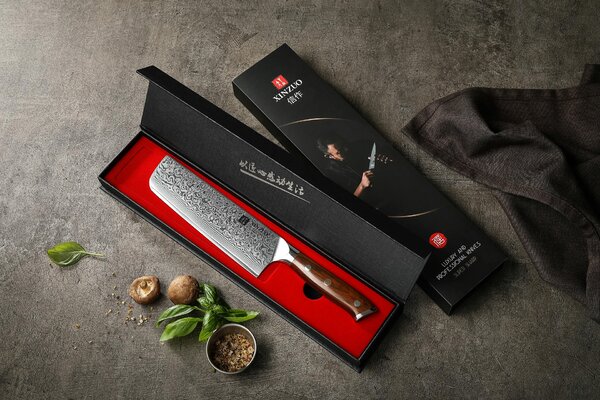 Nakiri nůž XinZuo Yu B13R 7,3"