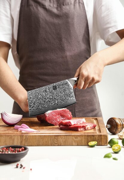 Univerzální kuchyňský čínský nůž TAO XinZuo Yu B13R 7" - XinZuo.cz