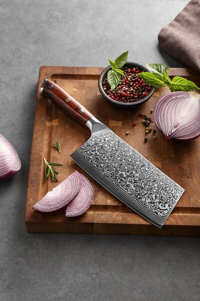 Univerzální kuchyňský čínský nůž TAO XinZuo Yu B13R 7" - XinZuo.cz
