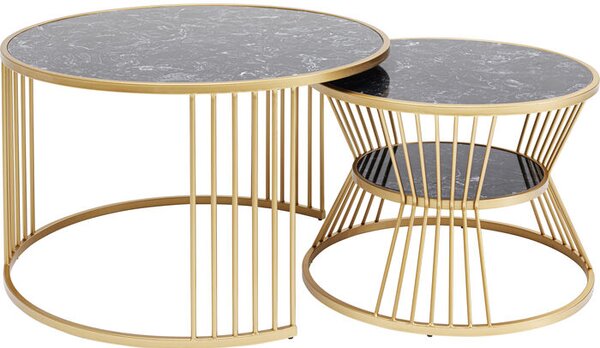 Kare Design Konferenční stolek Roma mramorový vzhled