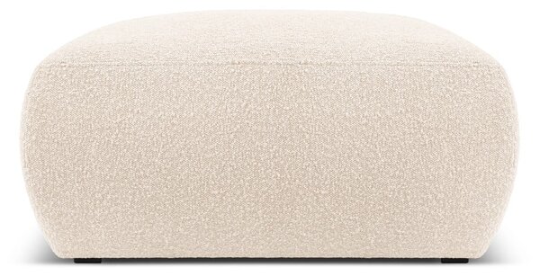 Béžový taburet z textilie bouclé Molino – Micadoni Home