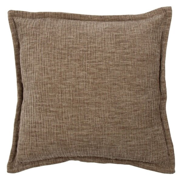 Polštář z mačkaného sametu Crinkled velvet taupe – 45*45*6 cm - Mars & More