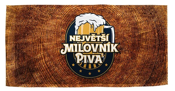 Sablio Ručník Největší milovník piva - 30x50 cm