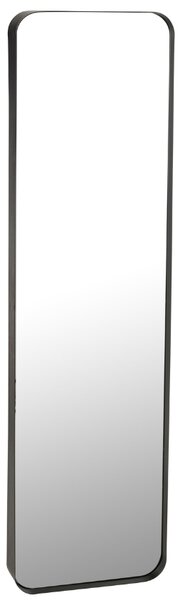 Černé kovové závěsné zrcadlo J-line Dolly 160 x 44 cm