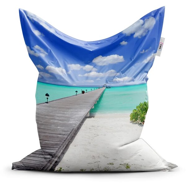 Sablio Sedací vak Classic Molo na pláži - 150x100 cm