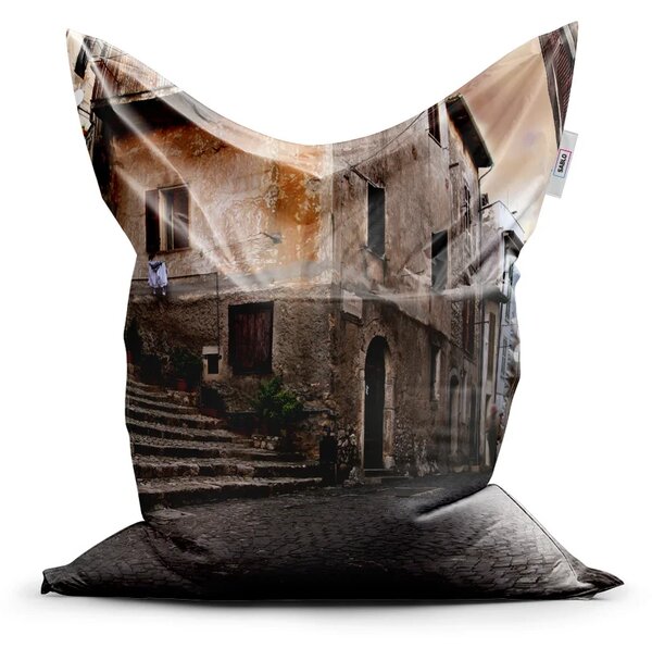 Sablio Sedací vak Classic Starý dům 2 - 150x100 cm