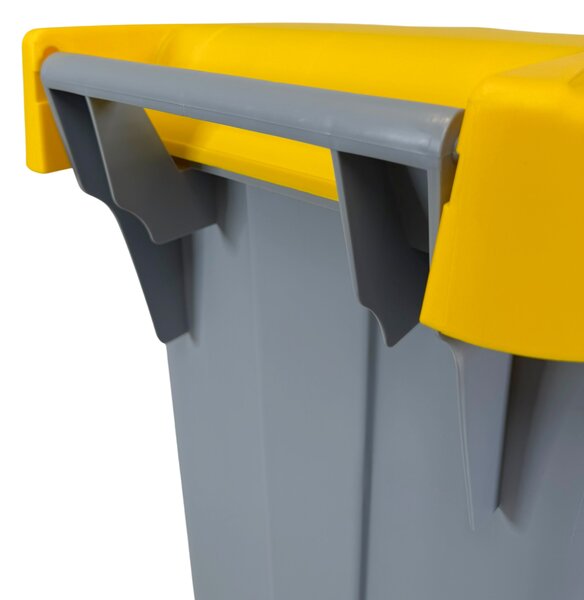 Denox odpadkový koš RECICLO na tříděný odpad 85 L, modré víko, plastový s kolečky