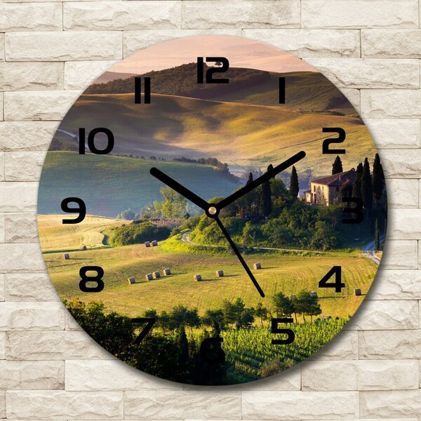 Skleněné hodiny kulaté Toskánie Itálie pl_zso_30_c-f_50009463