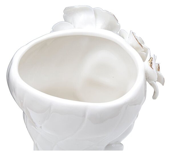 Bílá porcelánová váza Mauro Ferretti Cute Woman