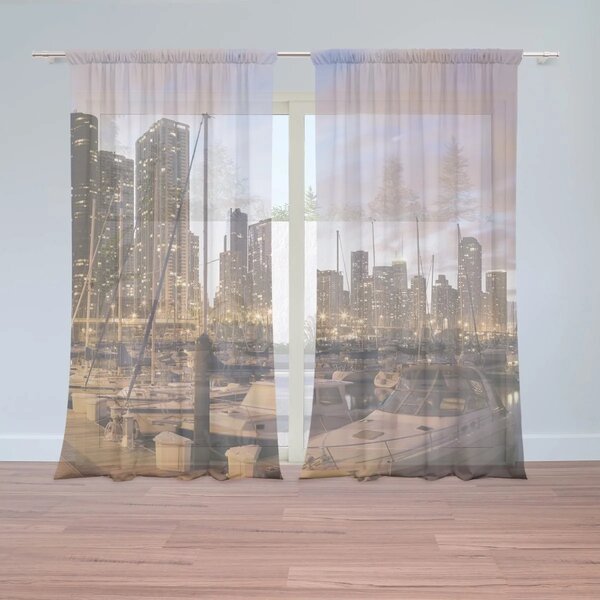 Sablio Záclony Městský přístav: 2ks 150x250cm