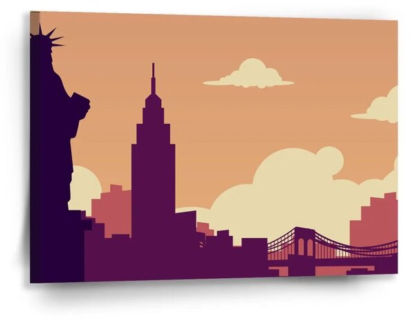 Sablio Obraz New York Socha svobody Art - 90x60 cm