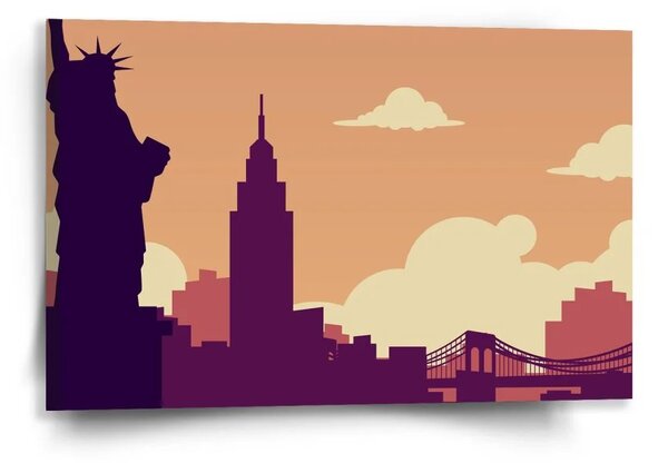 Sablio Obraz New York Socha svobody Art - 60x40 cm