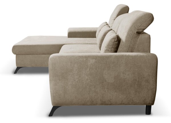 Rohová sedací souprava Altham (béžová) (L). Akce -25%