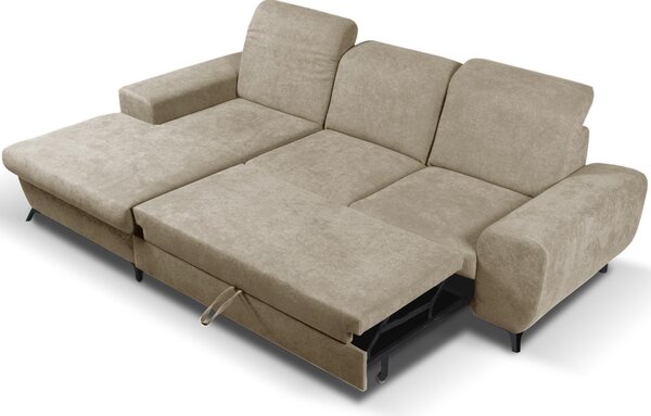 Rohová sedací souprava Altham (béžová) (L). Akce -25%