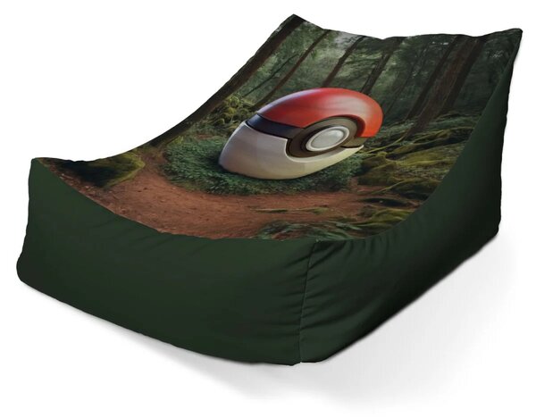 Sablio Sedací vak Lounge Pokemon ball Les - 80 x 95 x 50 cm