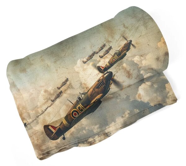 Sablio Deka Stíhačky Spitfire v letecké bitvě - 150x120 cm