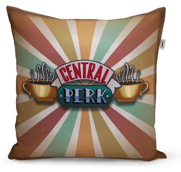 Sablio Polštář Seriál přátelé CENTRAL PERK Abstrakce - 40x40 cm