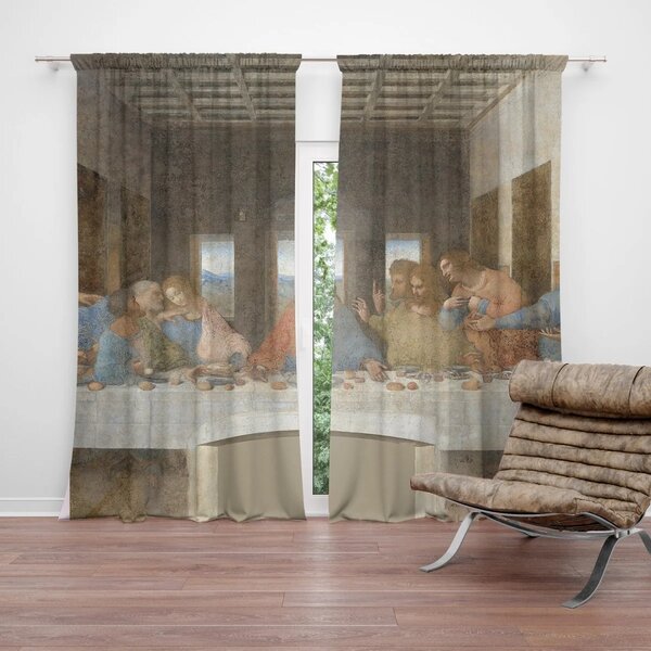 Sablio Závěs Poslední večeře - Leonardo da Vinci: 2ks 140x250cm