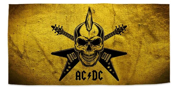 Sablio Ručník ACDC Lebka - 30x50 cm