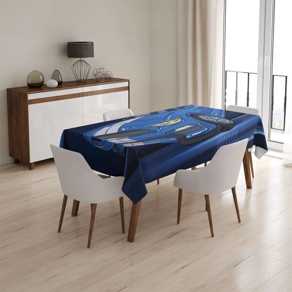 Sablio Ubrus Mustang Modré pozadí s pruhy - 90x90 cm