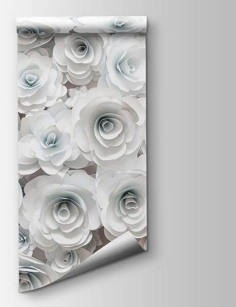 Fototapeta Skupina bílých květů, 3D květinové fototapety, Populární fototapety, u56040 - Tapeko.co.cz