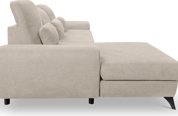 Rohová sedací souprava Altham (krémová) (L). Akce -25%