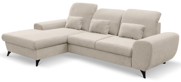 Rohová sedací souprava Altham (krémová) (L). Akce -25%
