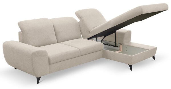 Rohová sedací souprava Altham (krémová) (P). Akce -25%