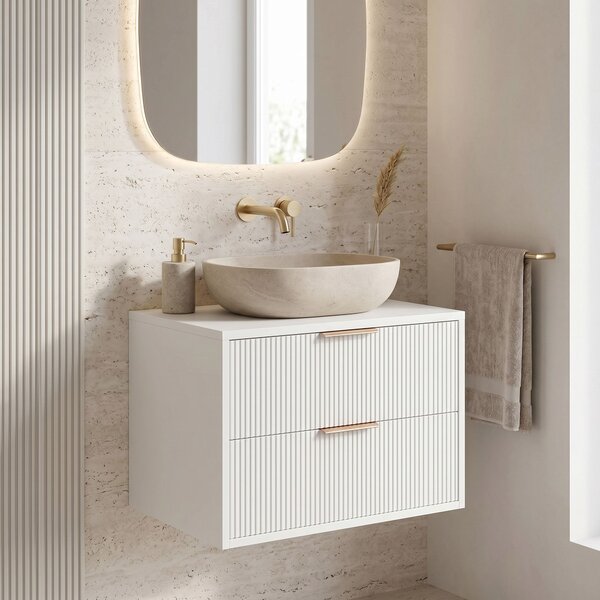 Koupelnová skříňka pod umyvadlo Rea Mono 60cm White