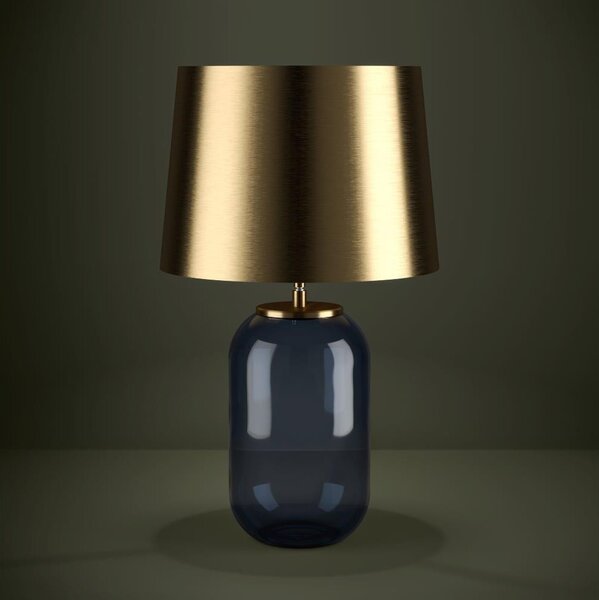 Eglo 390064 - Stolní lampa CUITE 1xE27/40W/230V zlatá/modrá