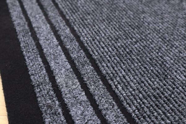 Spoltex, Protiskluzový běhoun na míru Rekord 802 šedá, šíře 80 cm, šedá, chodba / předsíň