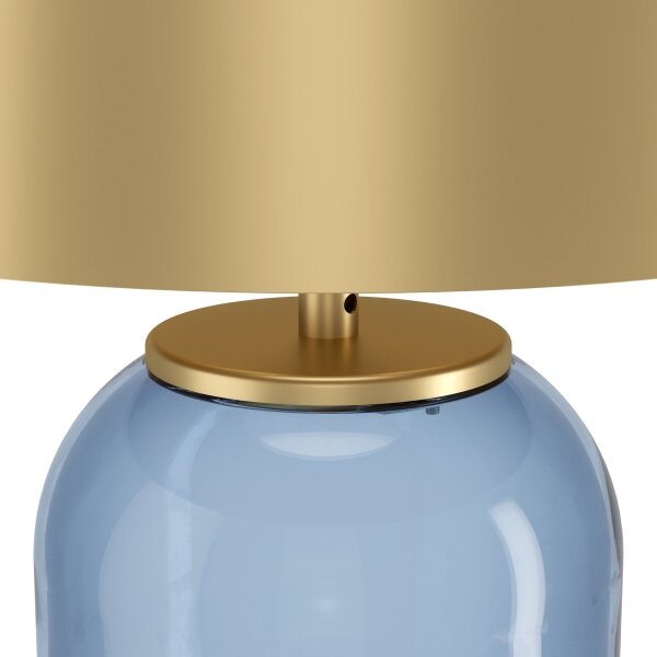 Eglo 390064 - Stolní lampa CUITE 1xE27/40W/230V zlatá/modrá