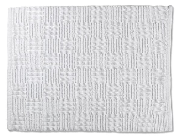 Bílá bavlněná koupelnová předložka Kela Leana, 55 x 65 cm