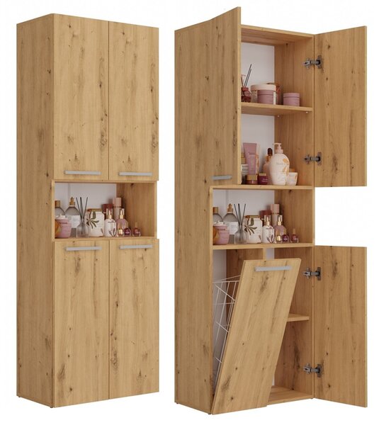 Koupelnová skříňka NEL 1K DK - dub artisan