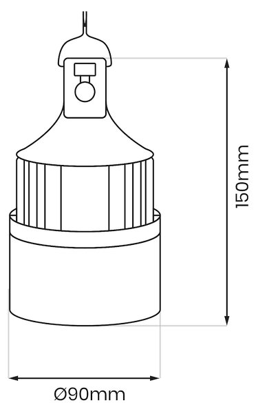Závěsná LED lucerna Bulb, 1x LED 10w